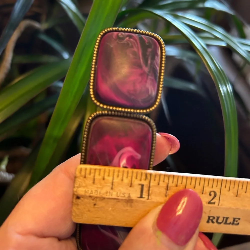 Vintage Marbled Berry Barrette